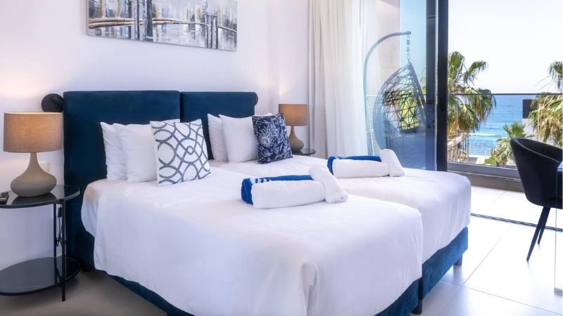 waterside sea view apartments bedroom